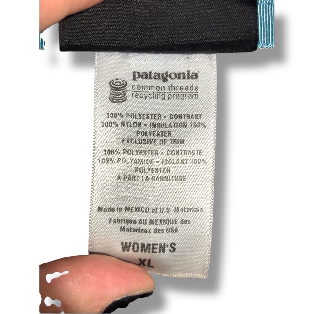Patagonia Women’s Retro X Full Zip Long Sleeve Cozy Teal Fleece Jacket - Picture 11 of 15